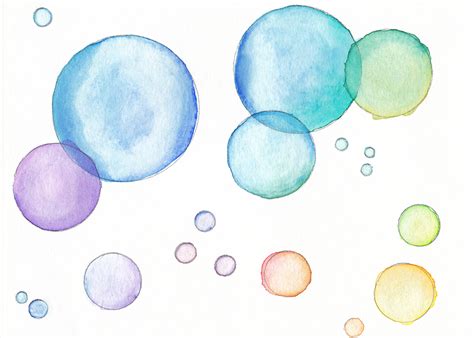 Bubbles Watercolor Painting By Larenaissancegirl On Deviantart