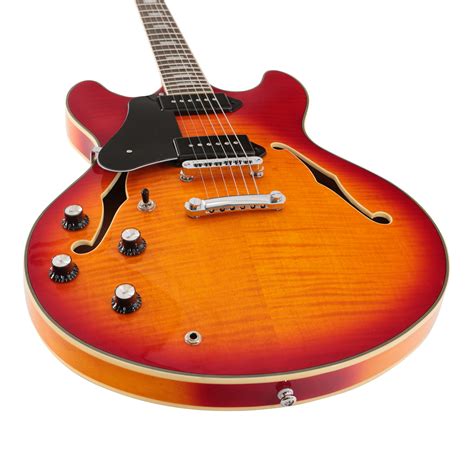 Sire Larry Carlton H7v Left Handed Semi Hollow Electric Guitar In