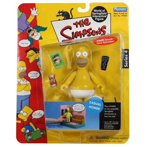 Simpsons Casual Homer Action Figure Playmates Series 4