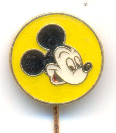 Mickey Mouse Walt Disney 1970s Vintage Pin Made In Yugoslavia Rare For