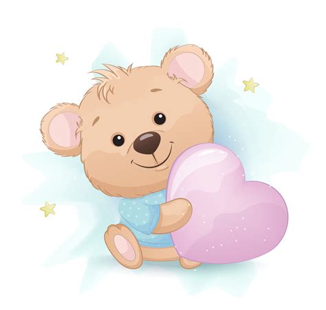 cute little bear cartoon character 4650219 vector art at vecteezy