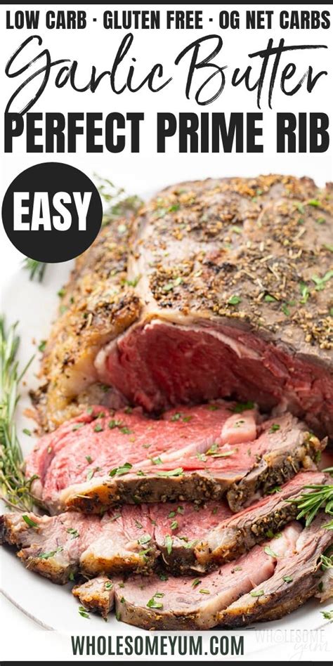 These prime rib roast cooking instructions will result in a perfect roast if the minutes per pound are a guideline only. Perfect Garlic Butter Prime Rib Roast Recipe | Prime rib roast recipe, Garlic butter prime rib ...