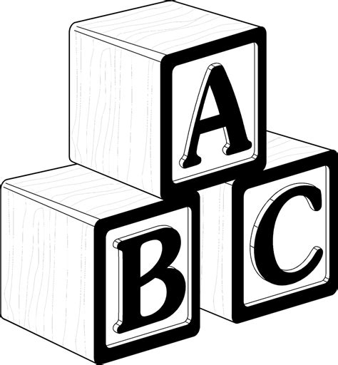 Baby Blocks Drawing Clipart Best