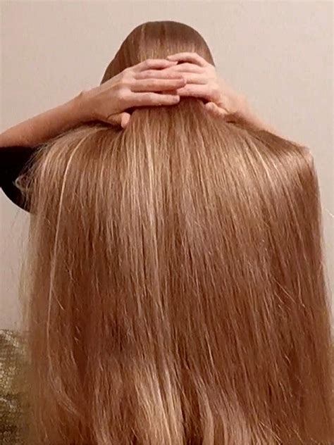 VIDEO Irina S Thick Healthy Blonde Mane RealRapunzels Long Brown