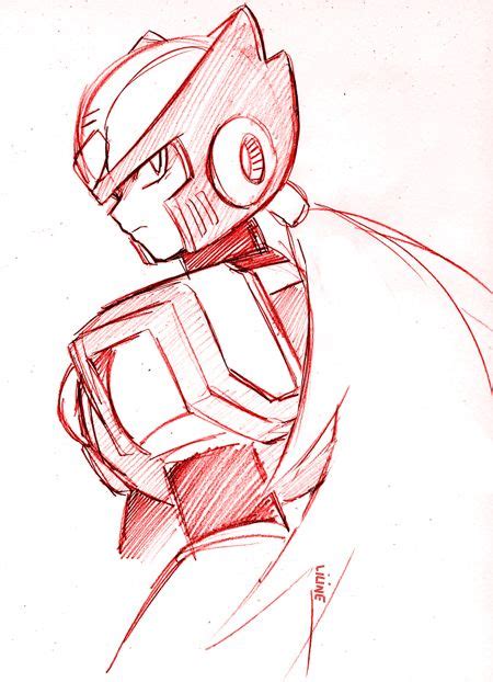 Sketche Of Zero 21XX By Liline On DeviantART Mega Man Fan Art Art