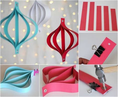 Diy Christmas Ornaments Made From Paper