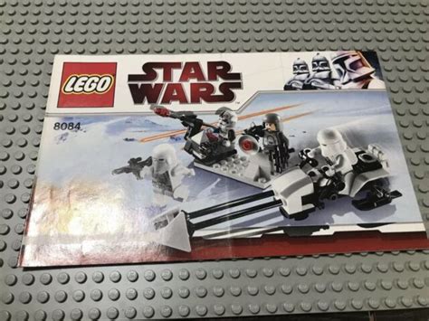 Lego Star Wars Snow Trooper Battle Pack Set 8084 Manual Only Ebay