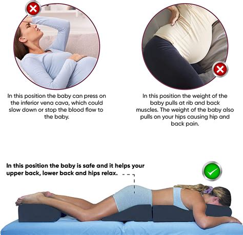Pregnancy Massage Cushion With Headrest Full Body Prenatal Bolster Positioning 7445031127112