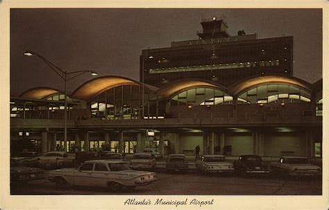 Atlanta Municipal Airport Georgia Postcard