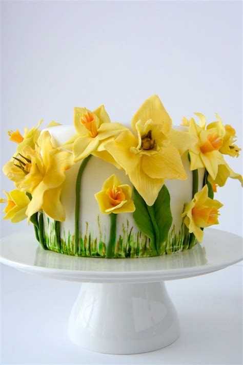 Daffodil Sugarflower Cake Daffodil Cake Cake Daffodils