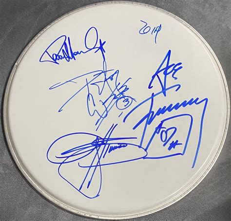 KISS Signed Drum Ace Frehley Peter Criss Gene Simmons Paul Stanley