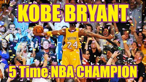 Nba live 2000, nba showtime: Kobe Bryant - 5 Time NBA Champion - Tribute - YouTube