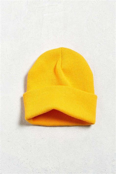 Slide View 1 Uo Knit Beanie Beanie Orange Beanie Hats For Men