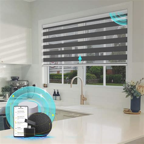 CITOLEN Motorized Blinds with Integral Valance Zebra Blinds Upgraded