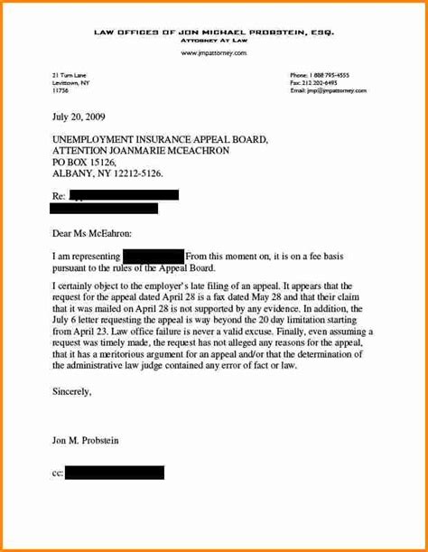 You must return your request within 14 days of the mailing date of the letter. Sample Letter Protest Unemployment Benefits | Latter Example Template