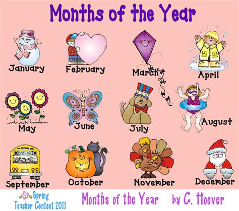 Clipart Months Of The Year Clip Art Library