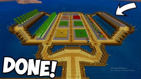The Perfect Crop Farm Minecraft Survival Island Lets Play Part