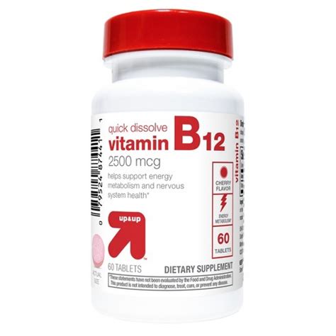 Check price at amazon twinlabs b12 dots are great if you can't stand swallowing pills, or if you just want a rapid delivery of your b12 dosage. Vitamin B12 Dietary Supplement Quick Dissolve Tablets - Up ...