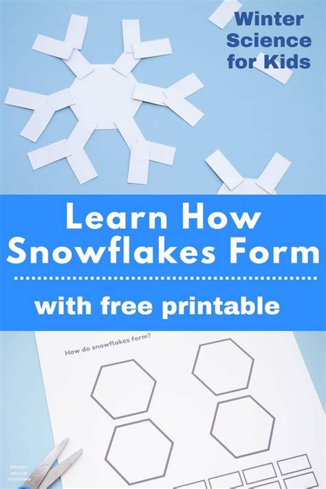 The Snowflakes Form With Free Printables For Winter Science For Kids To