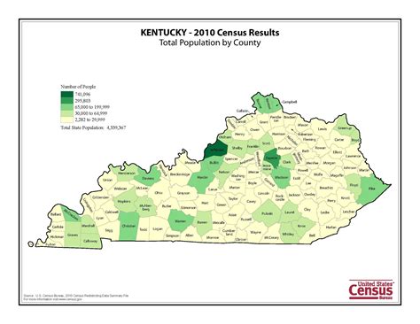 Kentucky Population Density Map
