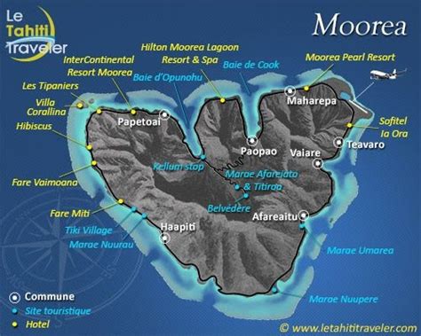 Moorea French Polynesia Map