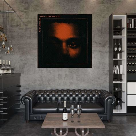 558575 The Weeknd My Dear Melancholy Album Hd 24 Cover 36x24 Wall Print