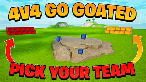 Colas 4v4 Go Goated Pick Your Team Fortnite Creative Map Code