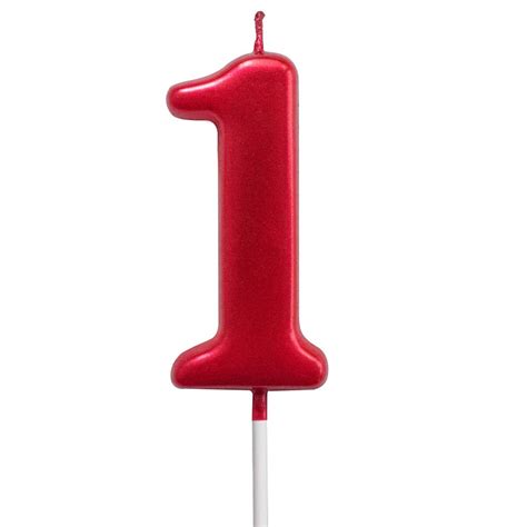 Single Red Birthday Candle