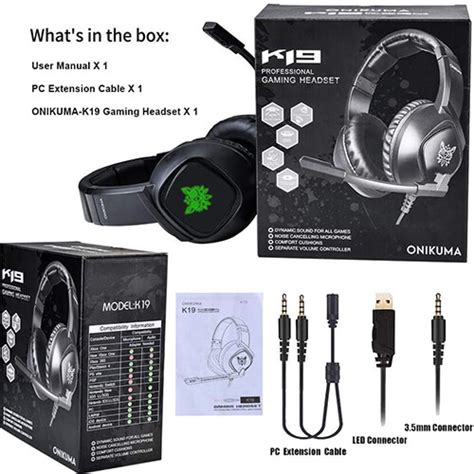 (remembering that 25 == 0x19) then your k19 may well be somewhat correct. ONIKUMA K19 Gaming Headset for Xbox one PS4, RGB LED PC Gamer Headphones with Microphone ...