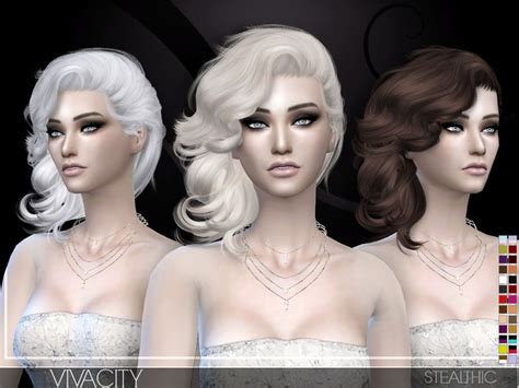 Stealthic Vivacity Female Hair The Sims Sims Sims 4