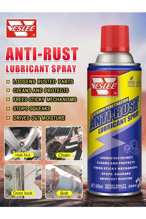 Anti Rust Lubricant Spray Rust Remover Aerosol Spray For Car Lock Chain