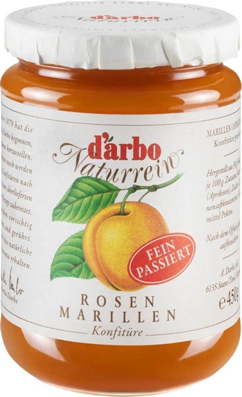 Darbo Naturrein Rosenmarillen Apricot Jam G Piccantino Online