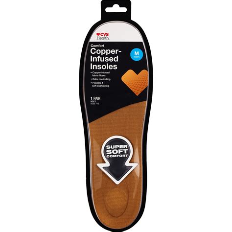 Cvs Health Copper Foam Insole Mens 1 Pair Pick Up In Store Today