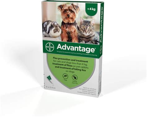 Advantage Spot On Flea Treatment 40 Small Cats Dogs And Rabbits 4