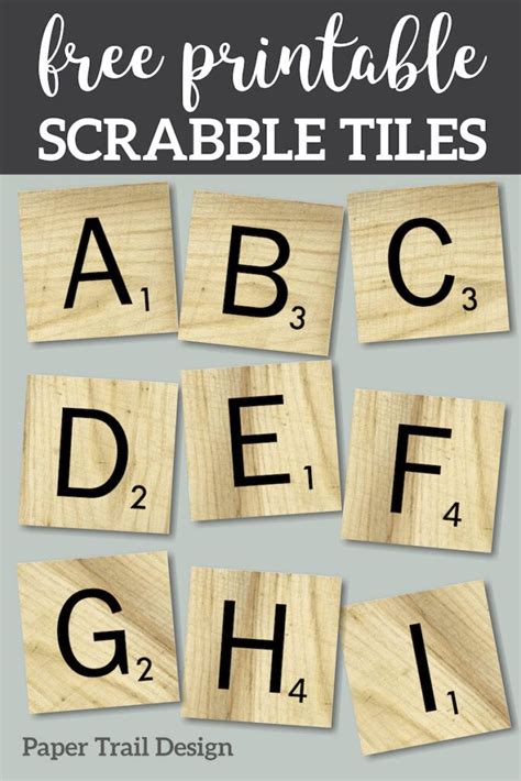 Printable Scrabble Tiles Worksheet Free
