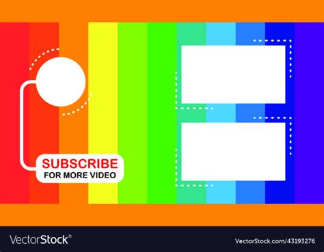 Youtube End Screen Template Nohat Free For Designer