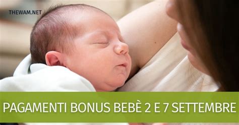 Pagamenti Bonus Bebè 2 E 7 Settembre Ecco Per Chi