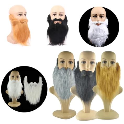 Costume Props Fake Beard Long Fluff Beard Handmade Mustache Simulated Beard 859 Picclick