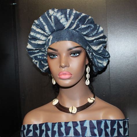 Cameroonian Hatberettam Slouchy Hat Made With Authentic Bamileke Ndop Fabric Hat Making