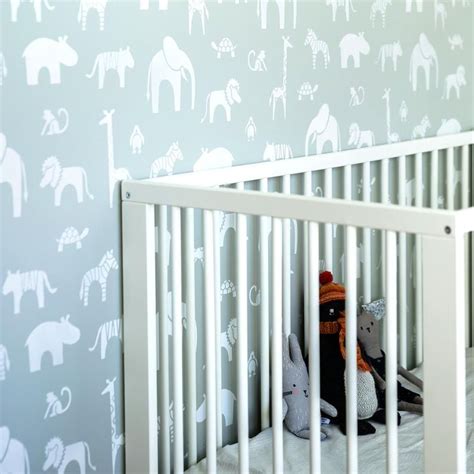 Zoo Stencil For Wall Nursery Wall Stencil Scandinavian Etsy Nursery
