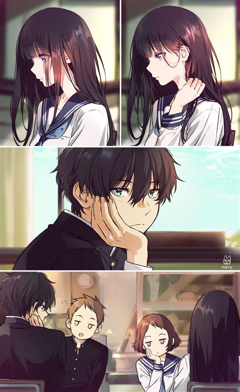 Pin De 지하 En Hyouka Anime Romance Dibujos Anime Parejas Anime