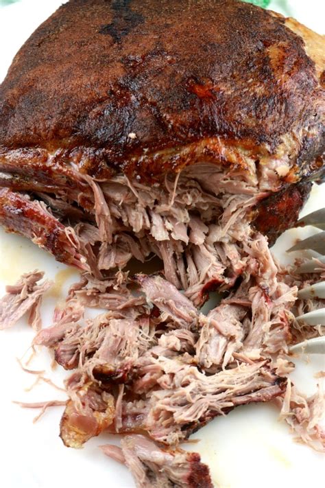 This recipe starts the pork in a low season pork on all sides liberally with salt and pepper and place on parchment paper. Recipe For Bone In Pork Shoulder Roast In Oven - Ultra Crispy Slow Roasted Pork Shoulder Recipe ...
