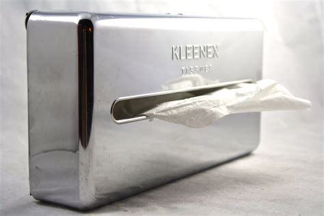 Vintage Chrome Kleenex Tissue Dispenser Box