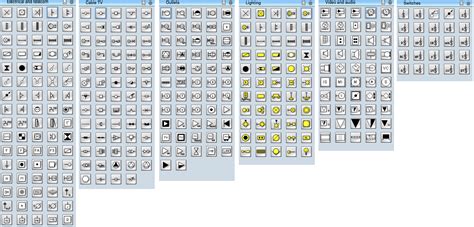 Wiring diagram symbols legend have some pictures that related each other. Electrical-Symbols.png (2870×1380) | Construction Details ...