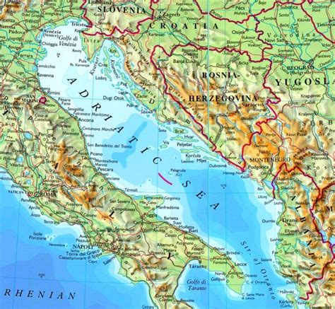 Adriatic Sea Physical Map 768x709 