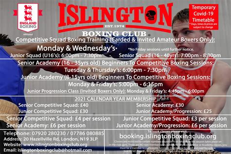 IBC Competitive Amateur Boxing Islington Boxing Club