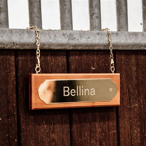Grooming Deluxe Hanging Stable Name Plate