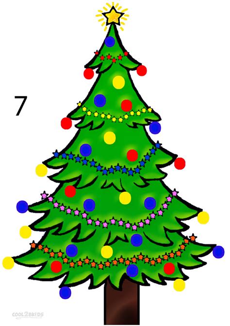 I think i'm going to make it a habit to upload at least two lessons a day on some really cool animals to add to the. How to Draw a Christmas Tree (Step by Step Pictures ...