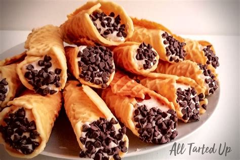 Pizzelles with Cheesecake Cannoli Filling - All Tarted Up | Recipe | Cannoli filling, Filling ...