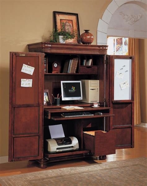 Computer Armoire Great Idea To Shut Away Clutter Since Computer Desk